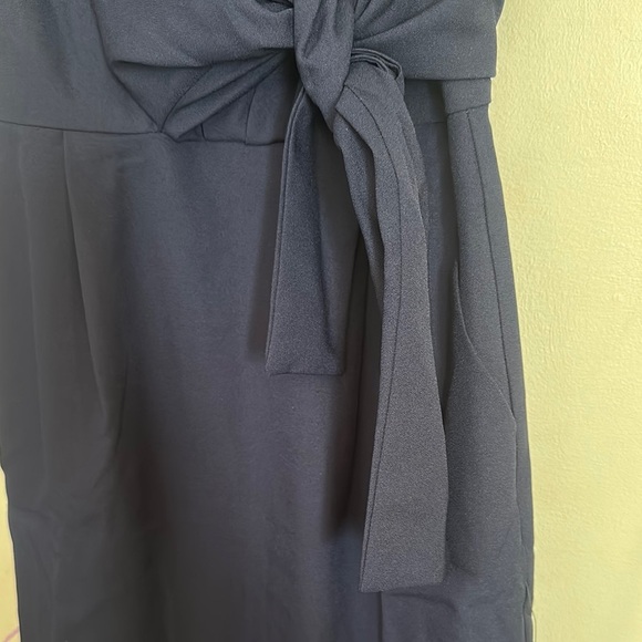 Lulu's Blue Sleeveless Sheath Midi Dress for Work - Picture 4 of 9